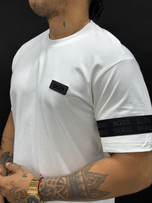 Camiseta cuello redondo en tela piqué