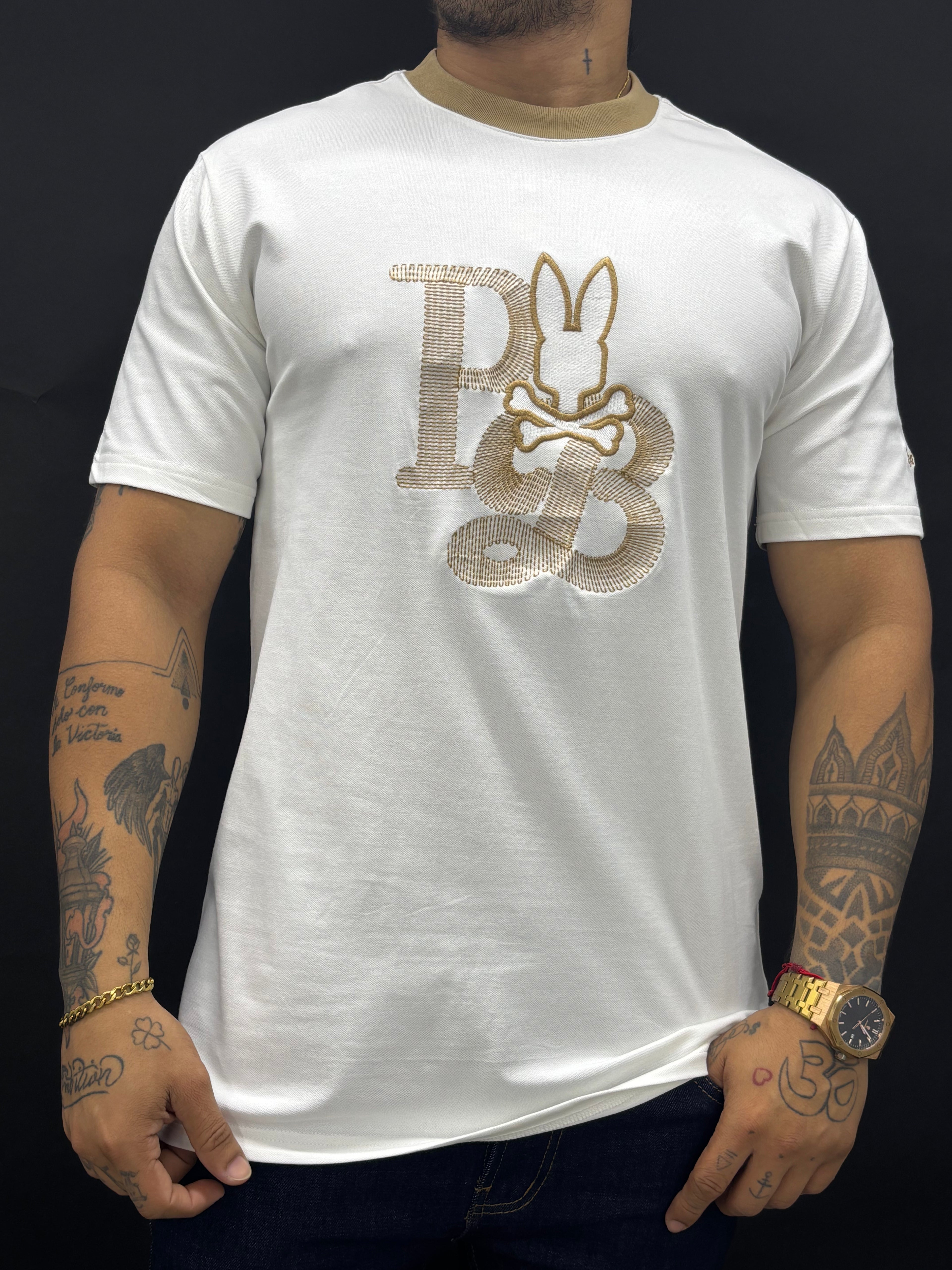 Camiseta cuello redondo en tela piqué