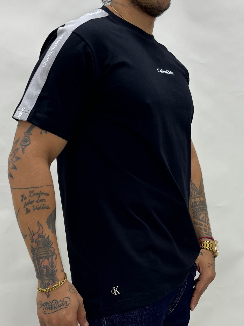 Camiseta cuello redondo en tela piqué