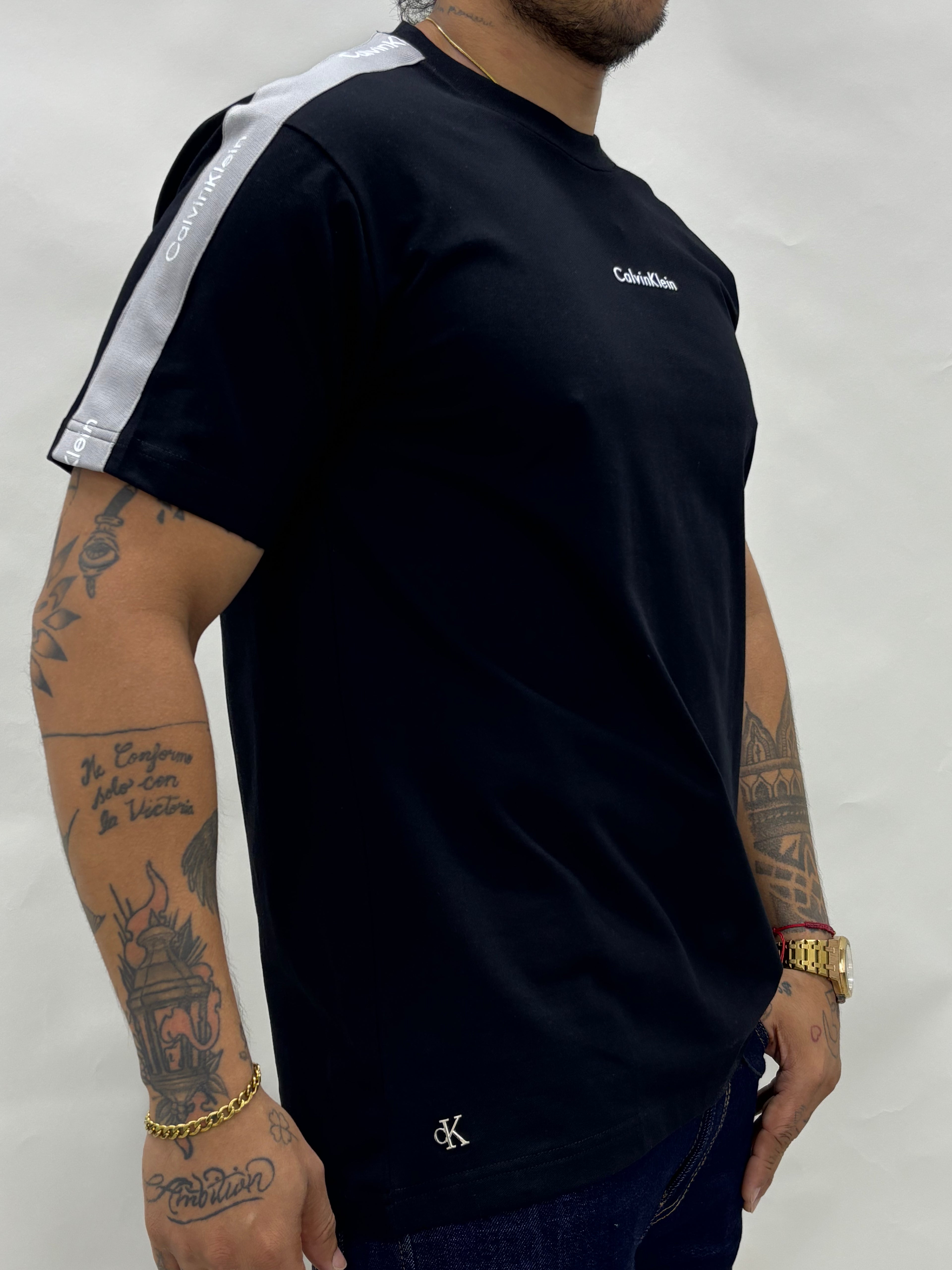 Camiseta cuello redondo en tela piqué