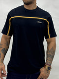 Camiseta cuello redondo en tela piqué