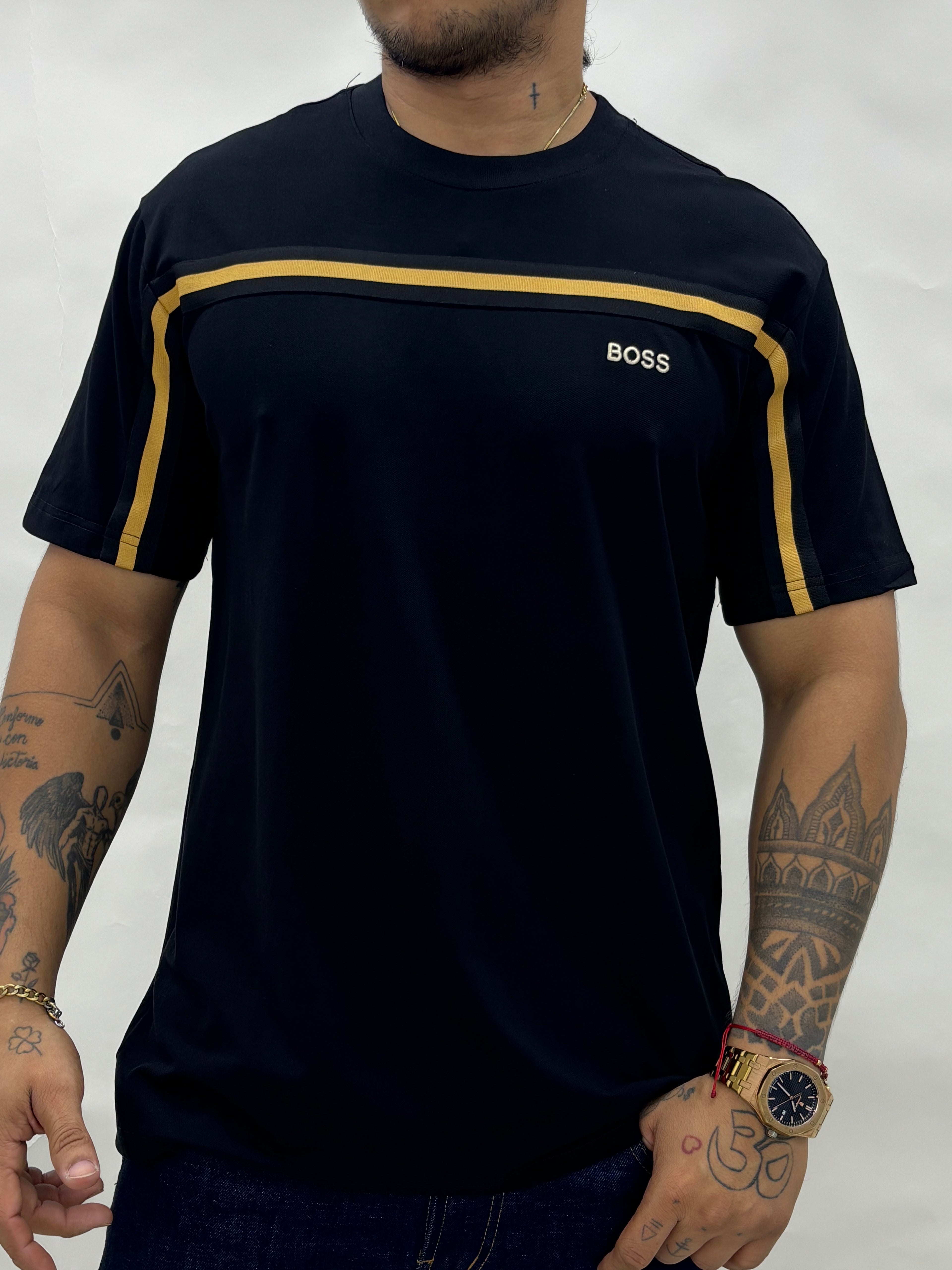 Camiseta cuello redondo en tela piqué